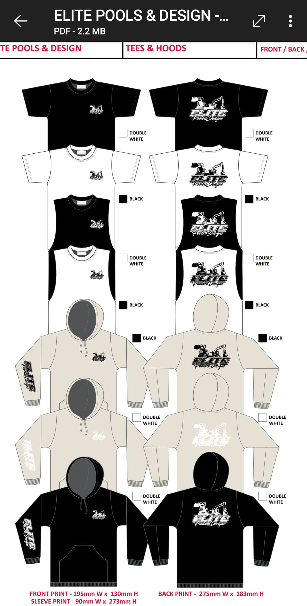 Heavy hood black/white print